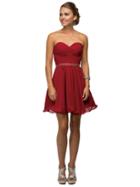 Crisscrossed Ruching On Sweetheart A-line Dress