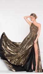 Colors Dress - 2006 Asymmetrical Beaded Cutout A-line Gown