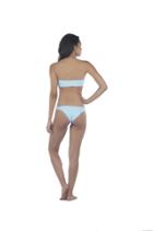 Lolli Swimwear - Double Dip Bottom In Lt Blue/moroccan Mint