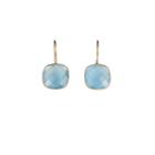 Margaret Elizabeth - Mini Cushion Cut Drops Blue Chalcedony