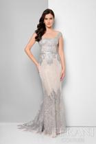 Terani Evening - Charming Sequined And Laced Portrait Neck Mermaid Dress 1713m3505