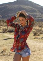Johanne Beck - Lace Up Blouse Arabian Nights