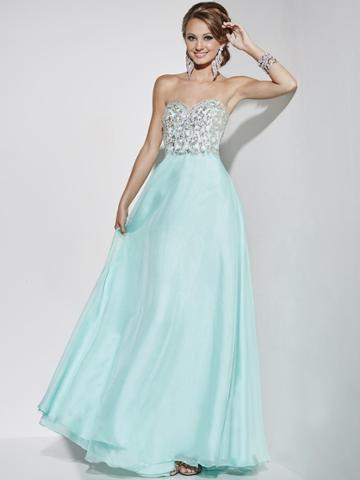 Studio 17 - 12578 Embellished Strapless Chiffon Gown