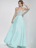 Studio 17 - 12578 Embellished Strapless Chiffon Gown