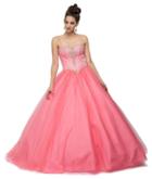 Eye-catching Sleeveless Strapless Sweetheart Long Gown