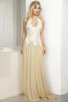 Baccio Couture - Iris Paint In Caviar Long White