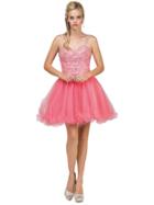 Dancing Queen - 2024 Jewel Festooned A-line Dress