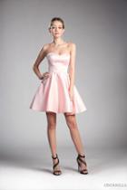 Cinderella Divine - Bead Accented Sweetheart Pleated A-line Dress