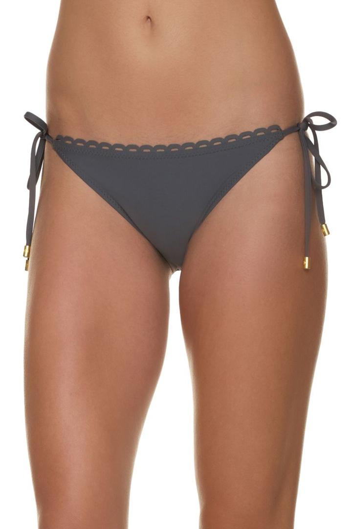 Helen Jon - Scalloped String Bikini Bottom-mineral