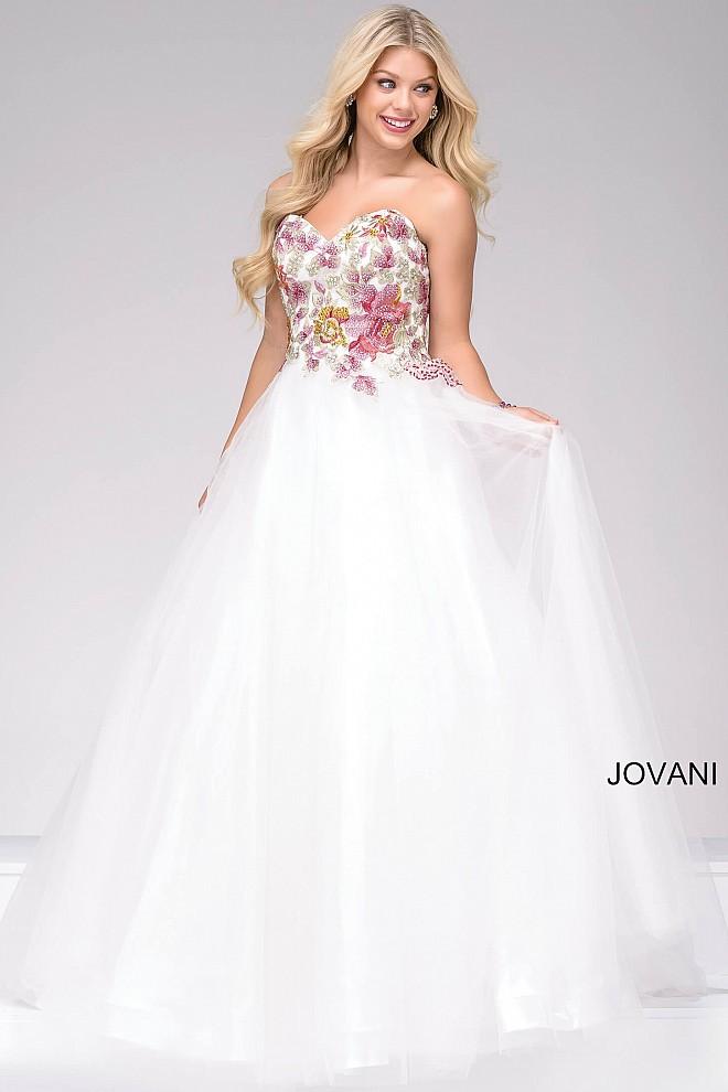 Jovani - Tulle Prom Ballgown 49616