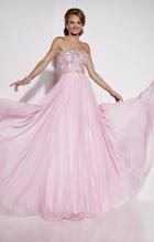 Studio 17 - 12565 Jewel Adorned Strapless Chiffon Gown