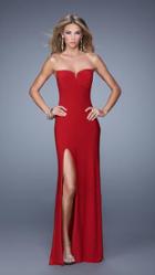 La Femme - 20993 Sweetheart Jersey Sheath Dress