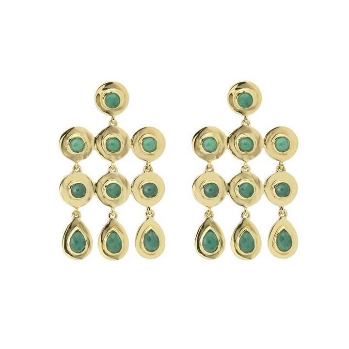 Margaret Elizabeth - Mamounia Earrings Green Onyx