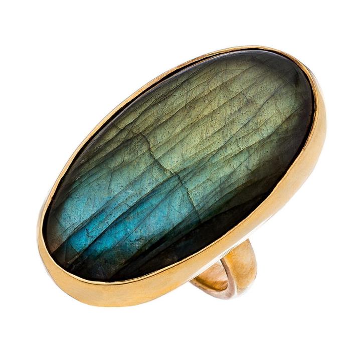 Heather Hawkins - Good Girls Revolt Ring In Labradorite Oval/yg