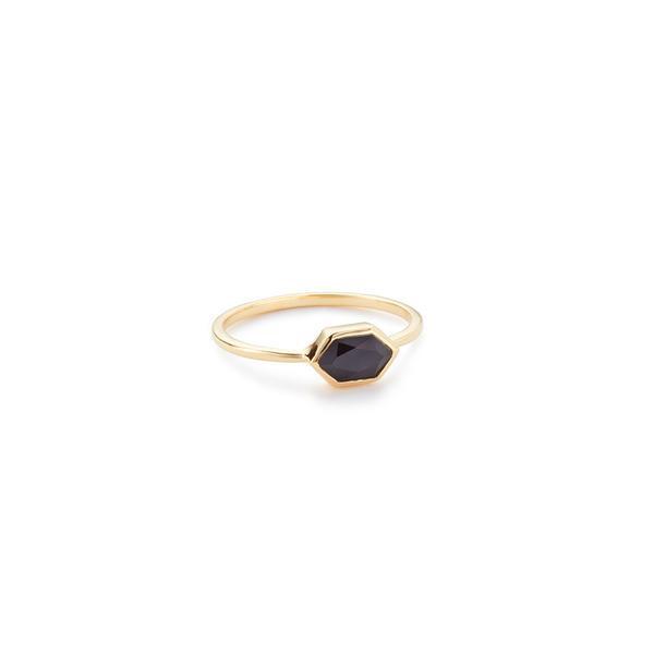 Margaret Elizabeth - Hex Ring Black Onyx