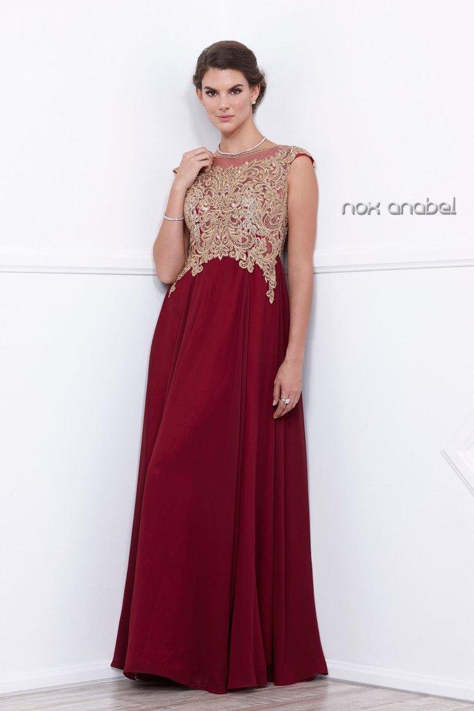 Nox Anabel - Bateau Neck A-line Dress 5150