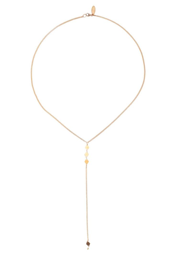 Heather Gardner - Diamond Lariat Necklace In Gold, Silver Or Rose Gold