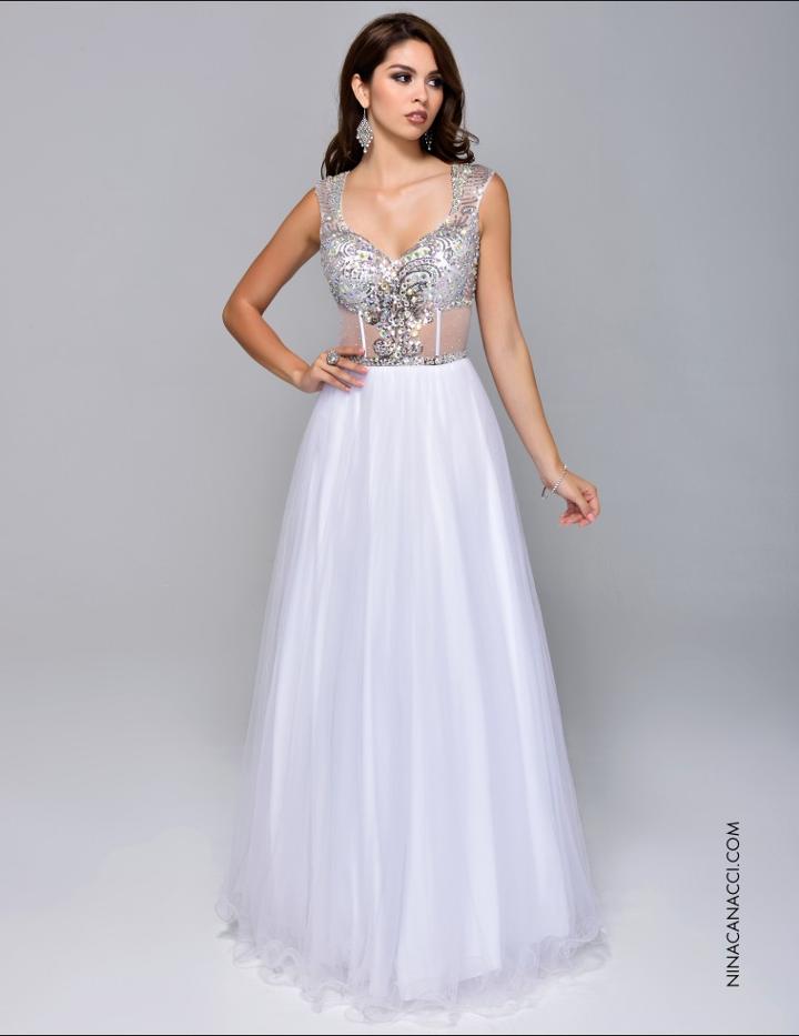 Nina Canacci - 8035 Dress In White