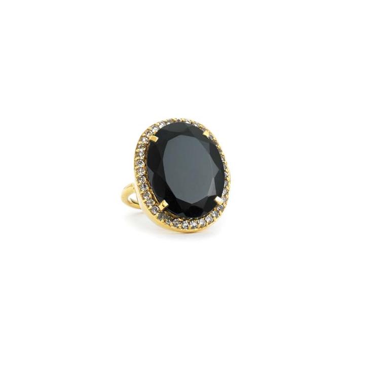 Margaret Elizabeth - Ophelia Cocktail Ring Black Onyx