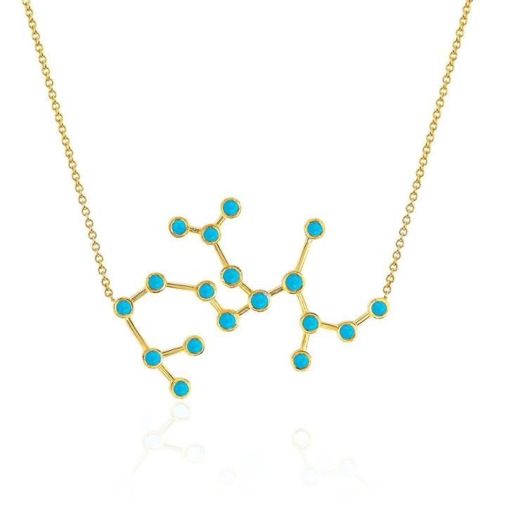 Logan Hollowell - Sagittarius Turquoise Constellation Necklace