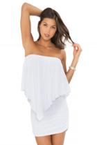 Luli Fama - Cosita Buena Cover Ups Tassels Party Dress In White (l177981)
