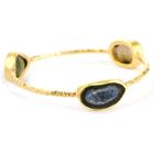 Nina Nguyen Jewelry - Pallas 3 Geode Vermeil Bangle