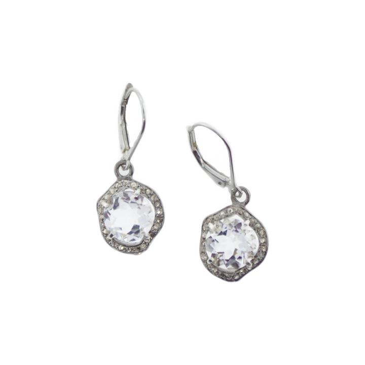 Mabel Chong - White Topaz Diva Earrings