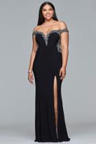Faviana - 9437 Off Shoulder Sheath Dress