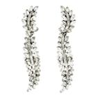 Ben-amun - Crystal Cluster Leaf Earrings