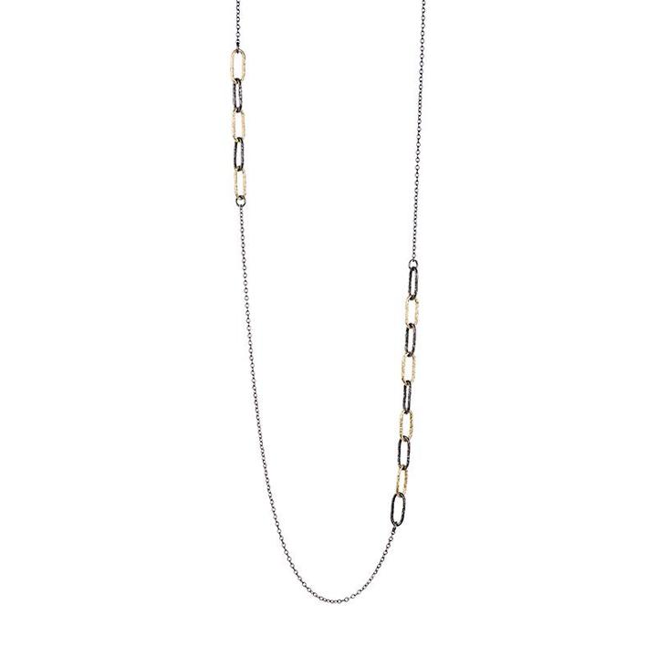 Ashley Schenkein Jewelry - Telluride Mixed Metal Long Chain Necklace