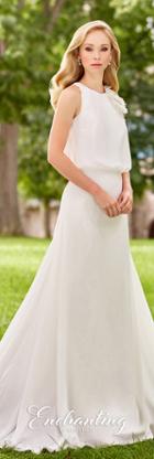 Enchanting By Mon Cheri - 118135 Blouson Jewel Bridal Dress