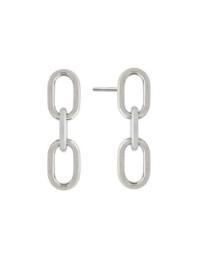 Bonheur Jewelry - Anaelle Silver Interlocked Hoops
