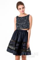 Terani Prom - Bead Crusted Two-piece Panel A-line Dress 1521h0103a