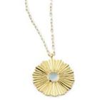 Margaret Elizabeth - Starburst Pendant Aqua Chalcedony