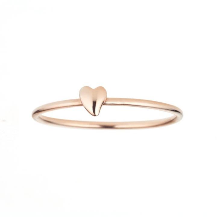 Margaret Elizabeth - Rose Gold Heart Ring