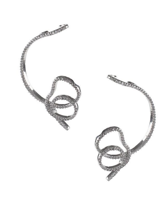 Cz By Kenneth Jay Lane - Cz Pave Swirled Crawler Pierced