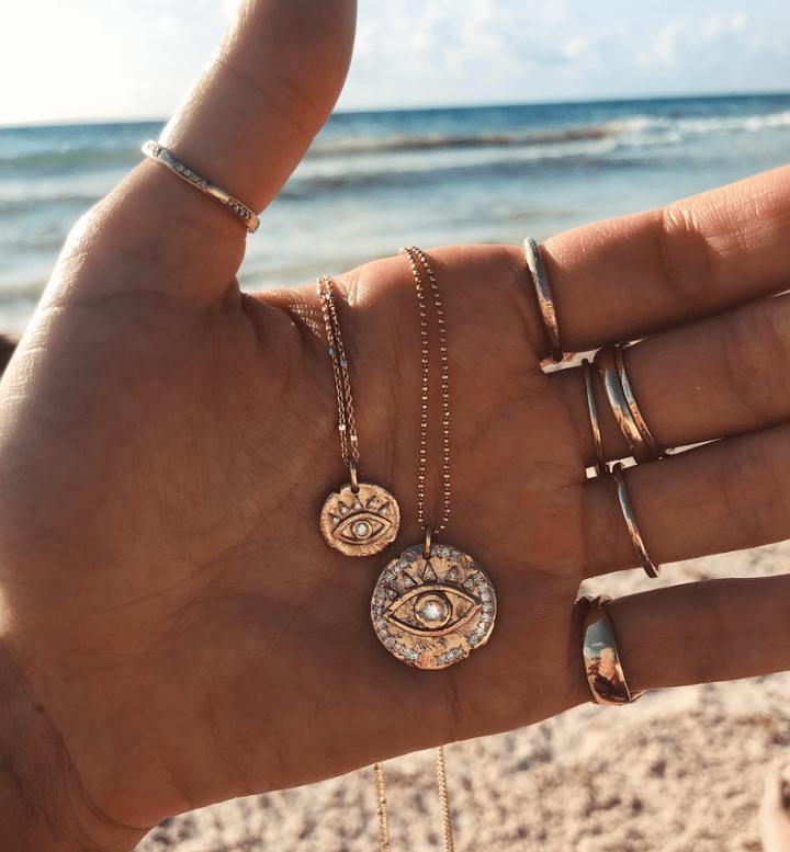 Logan Hollowell - New! Mini Eye Of Protection Coin Pendant