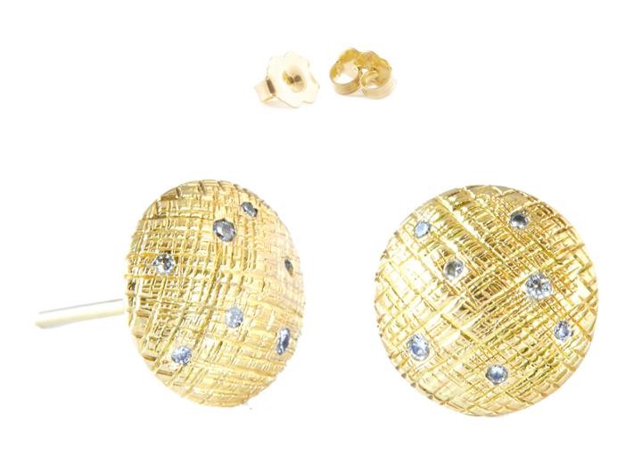 Nina Nguyen Jewelry - Petite Round Gold Studs
