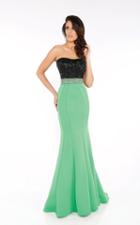 Tb Evenings By Mon Cheri - Mce11607 Dress In Lime Black