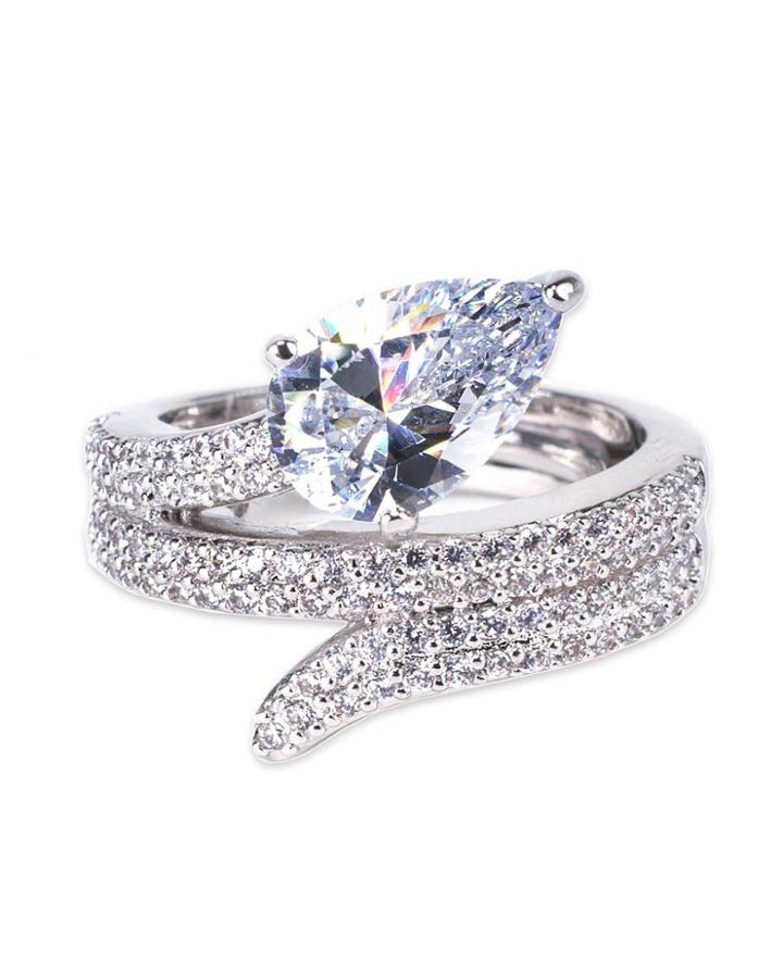 Cz By Kenneth Jay Lane - Pavã£â© Coil Ring