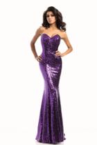 Johnathan Kayne - 461 Sequined Strapless Mermaid Gown