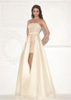 Tarik Ediz - Strapless High Low Gown 92822