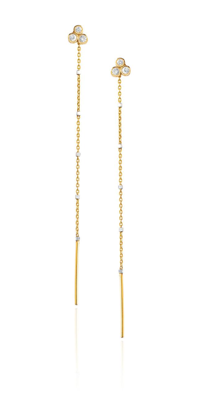 Logan Hollowell - New! Triple Diamond Shooting Star Half Thread Through Earring