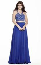 Jolene Collection - 17116 Beaded Two-piece Chiffon Gown