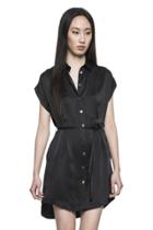 Lamarque - Anaba Shirt Dress In Black Silk
