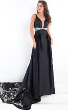 Rachel Allan Prima Donna - 5970 Beaded Matte Satin Evening Gown