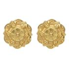 Ben-amun - Royal Charm Gold Round Clip-on Earrings