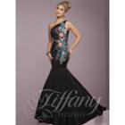 Tiffany Designs - Lovely One Shoulder Fitted Dress 46110