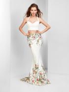 Clarisse - 3562 Two-piece Floral Mermaid Gown