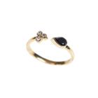 Ashley Schenkein Jewelry - Jaipur Open Ring With Pear And Round Gemstones